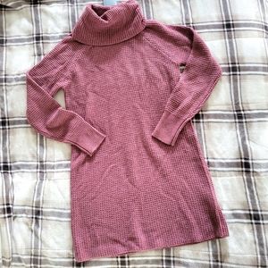 Cowl Neck Waffle Knit Sweater Dress NWT